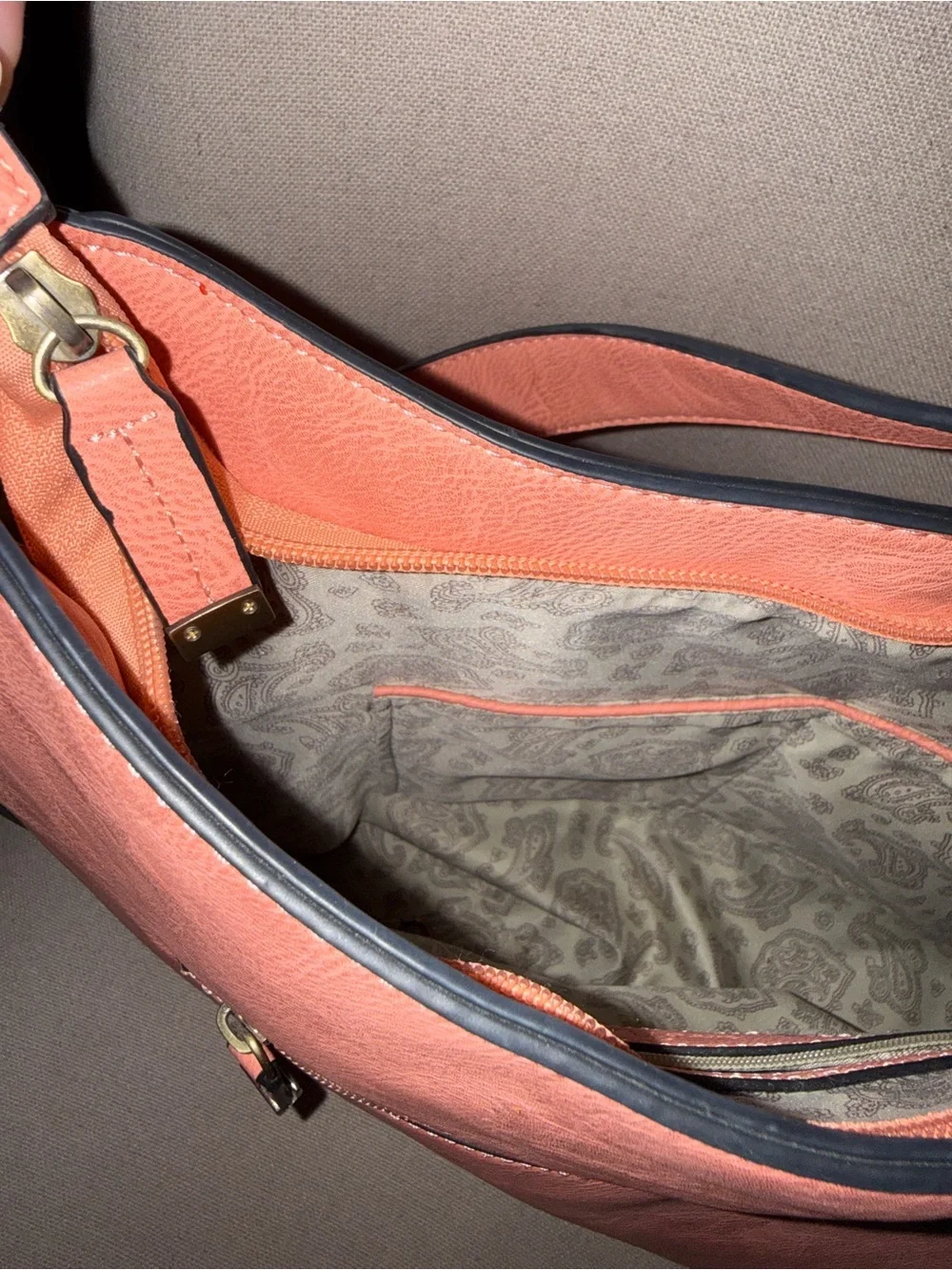 Simply Noelle Coral Studded Shoulder Bag